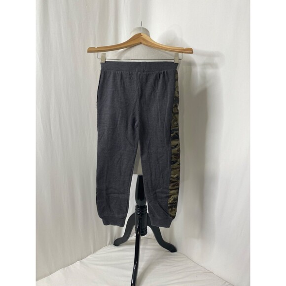 Boys Size Small Sweatpants Revolution Grey and Comoflage Striped - Picture 3 of 7